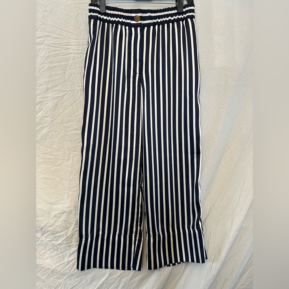 J Crew women’s satin pull on crop pants, size 6
